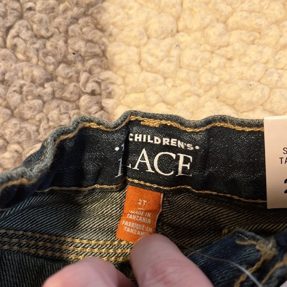 New Children’s Place Denim Cargo Shorts Size 2T NWT